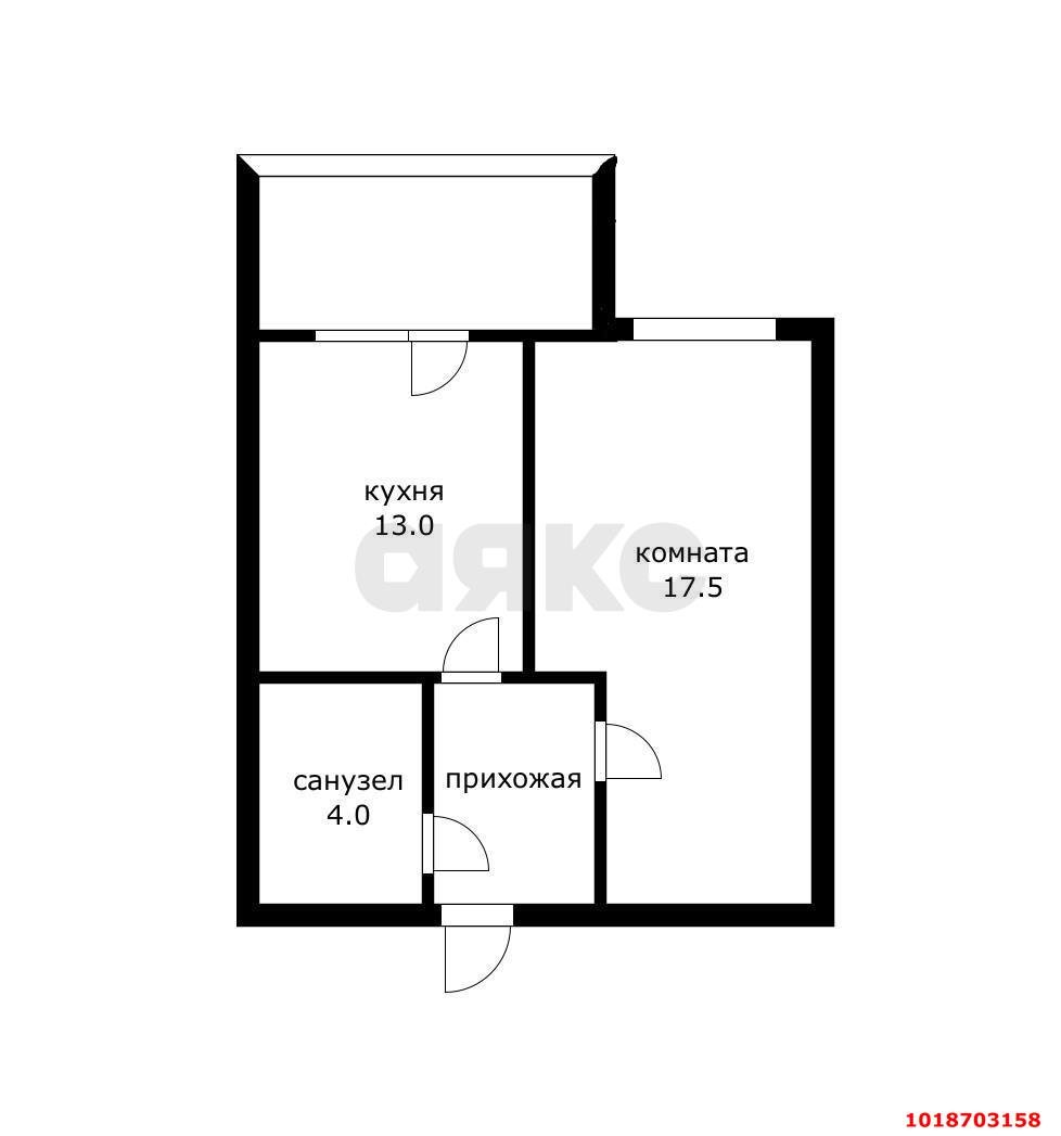 Фото №9: 1-комнатная квартира 37&nbsp;м², 16/21&nbsp;эт. - Краснодар, Прикубанский внутригородской округ, Панорама, мкр. ЖК Флотилия, ул. имени 40-летия Победы, 178к3
