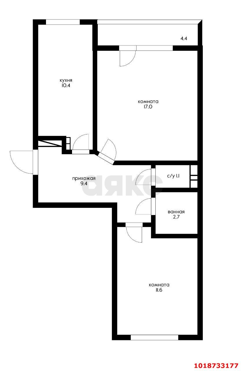 Фото №11: 2-комнатная квартира 53&nbsp;м², 2/3&nbsp;эт. - Афипский, ул. Шоссейная, 8
