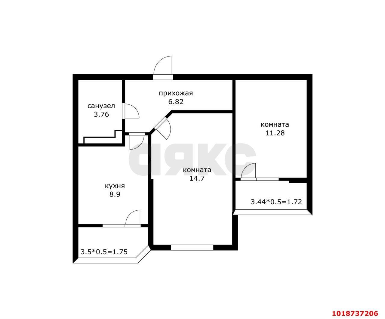 Фото №24: 2-комнатная квартира 50&nbsp;м², 20/22&nbsp;эт. - Краснодар, Прикубанский внутригородской округ, мкр. ЖК Губернский, ул. им. Героя Яцкова И.В., 19к2