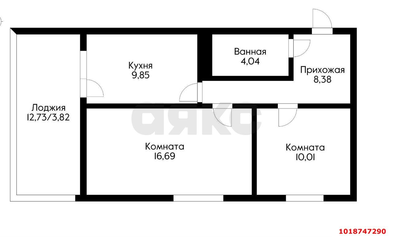 Фото №14: 2-комнатная квартира 60&nbsp;м², 13/17&nbsp;эт. - Краснодар, Прикубанский внутригородской округ, Россинского, мкр. жилой комплекс Россинский Парк, ул. Командорская, 15/1