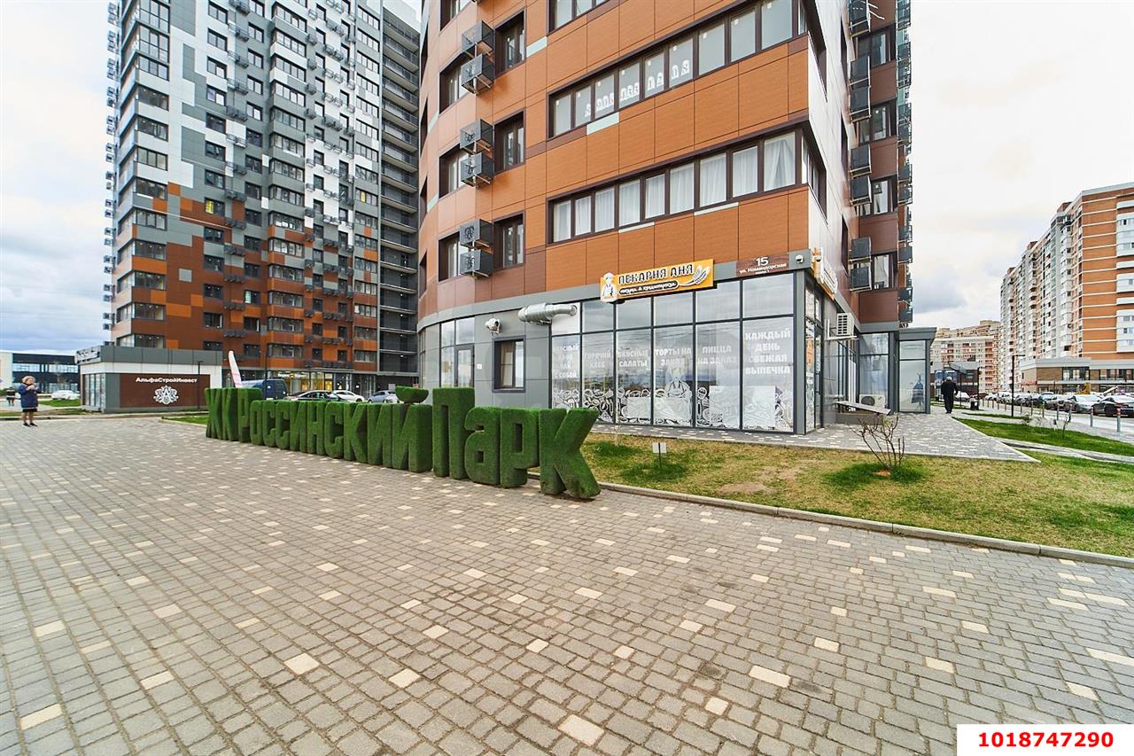 Фото №3: 2-комнатная квартира 60&nbsp;м², 13/17&nbsp;эт. - Краснодар, Прикубанский внутригородской округ, Россинского, мкр. жилой комплекс Россинский Парк, ул. Командорская, 15/1