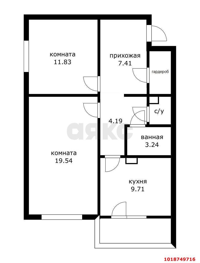 Фото №5: 2-комнатная квартира 63&nbsp;м², 16/16&nbsp;эт. - Краснодар, Прикубанский внутригородской округ, мкр. Завод Измерительных Приборов, ул. имени 40-летия Победы, 33/10