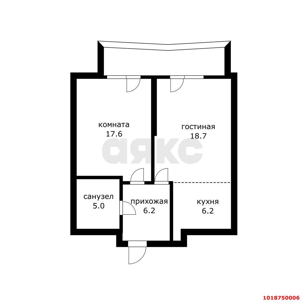 Фото №23: 1-комнатная квартира 62&nbsp;м², 15/25&nbsp;эт. - Краснодар, Карасунский внутригородской округ, Хлопчато-бумажный Комбинат, мкр. жилой комплекс Элегант
