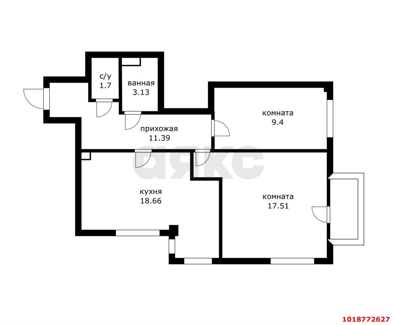 Фото №25: 2-комнатная квартира 61&nbsp;м², 1/7&nbsp;эт. - Краснодар, Прикубанский внутригородской округ, жилой комплекс Европа-Сити, мкр. жилой комплекс Европа Клубный Квартал 6, ул. Античная, 10