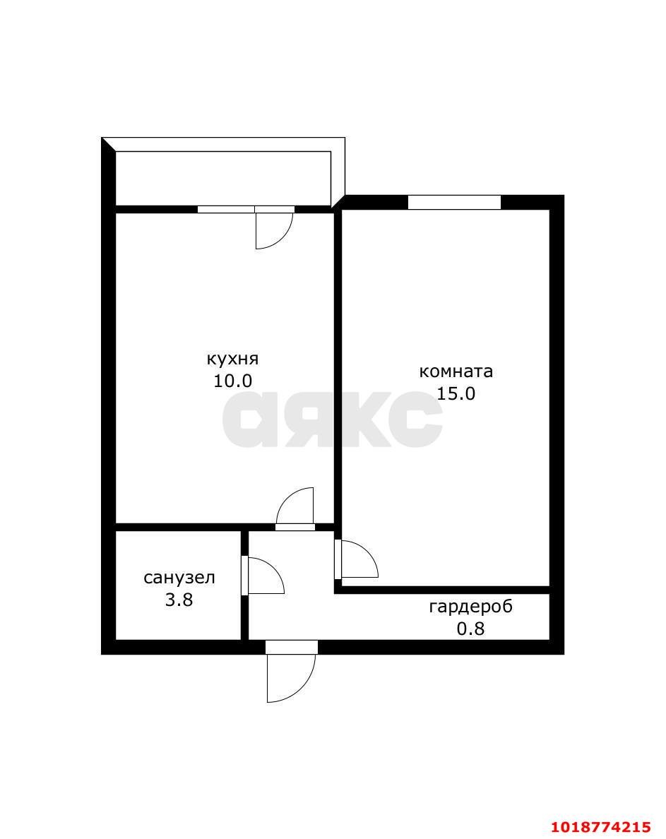 Фото №19: 1-комнатная квартира 35&nbsp;м², 8/20&nbsp;эт. - Краснодар, Прикубанский внутригородской округ, мкр. Достояние, ул. Конгрессная, 29