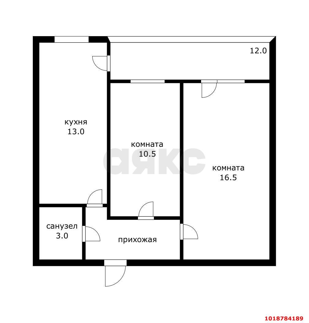Фото №17: 2-комнатная квартира 60&nbsp;м², 14/18&nbsp;эт. - Краснодар, Прикубанский внутригородской округ, Музыкальный, мкр. ЖК Оникс, ул. Российская, 267к3