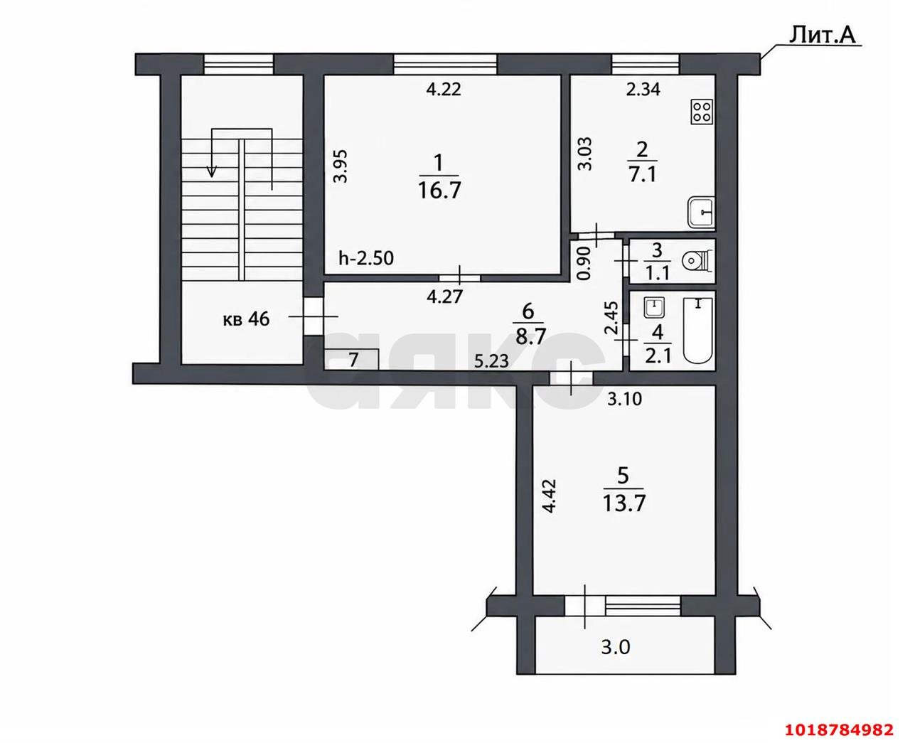 Фото №10: 2-комнатная квартира 54&nbsp;м², 5/5&nbsp;эт. - Белореченск, ул. Ленина, 29