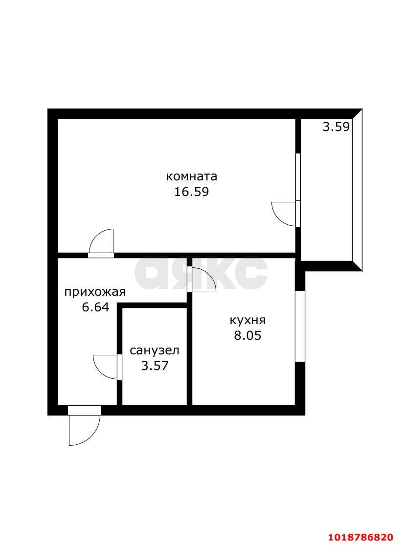 Фото №13: 1-комнатная квартира 37&nbsp;м², 1/3&nbsp;эт. - Краснодар, Прикубанский внутригородской округ, мкр. Новый, ул. 3-я Урожайная, 33