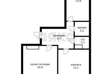 Фото №1: 2-комнатная квартира 63&nbsp;м², 9/24&nbsp;эт. - Краснодар, мкр. жилой комплекс Свобода, ул. Домбайская, 55к6
