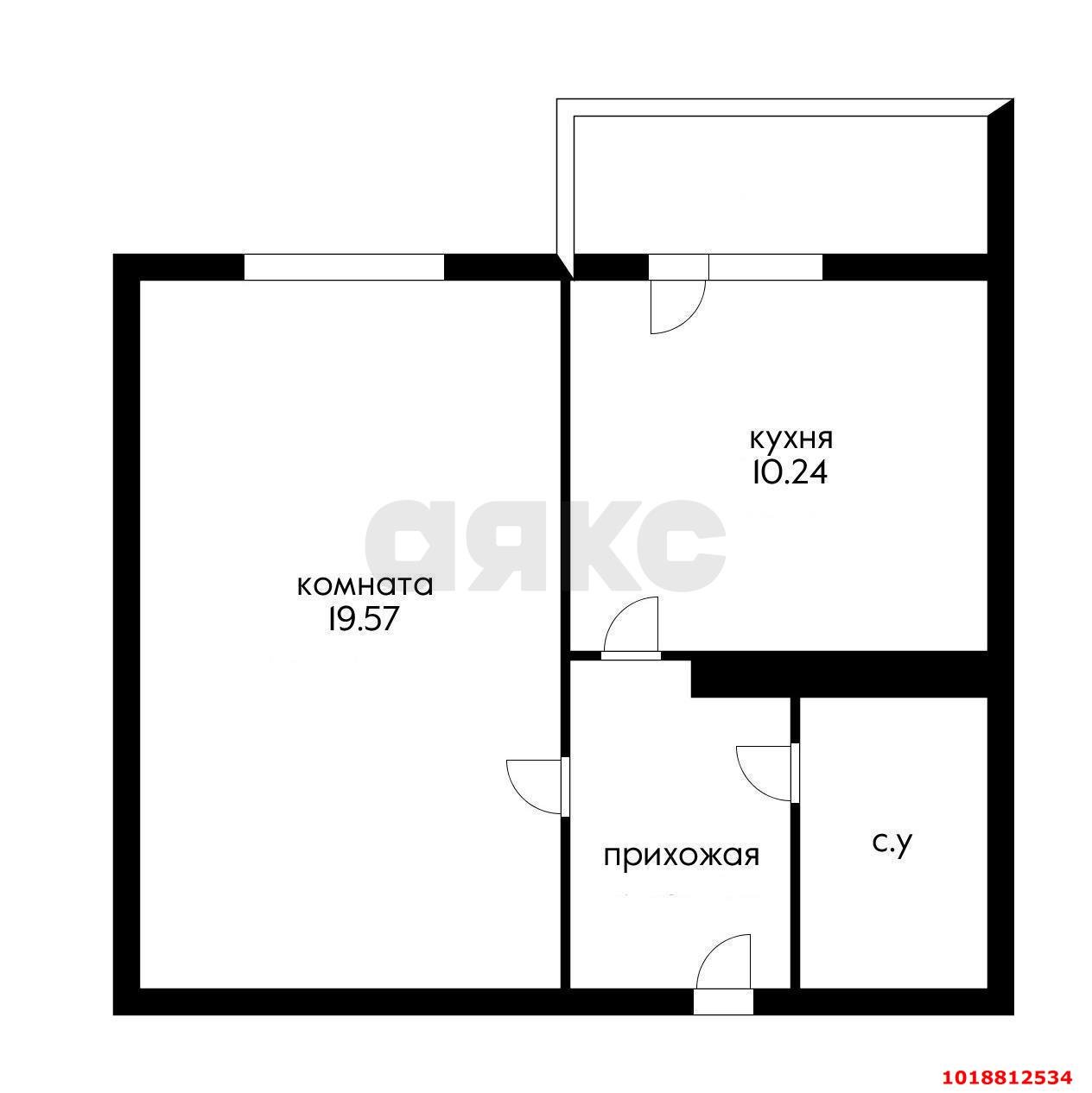 Фото №11: 1-комнатная квартира 42&nbsp;м², 8/12&nbsp;эт. - Краснодар, Западный внутригородской округ, мкр. Центральный, ул. Севастопольская, 5