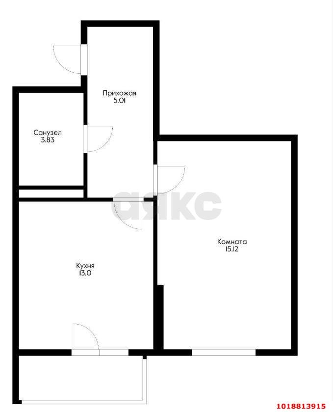 Фото №13: 1-комнатная квартира 38&nbsp;м², 14/16&nbsp;эт. - Краснодар, Прикубанский внутригородской округ, мкр. Восточно-Кругликовский, ул. Черкасская, 71