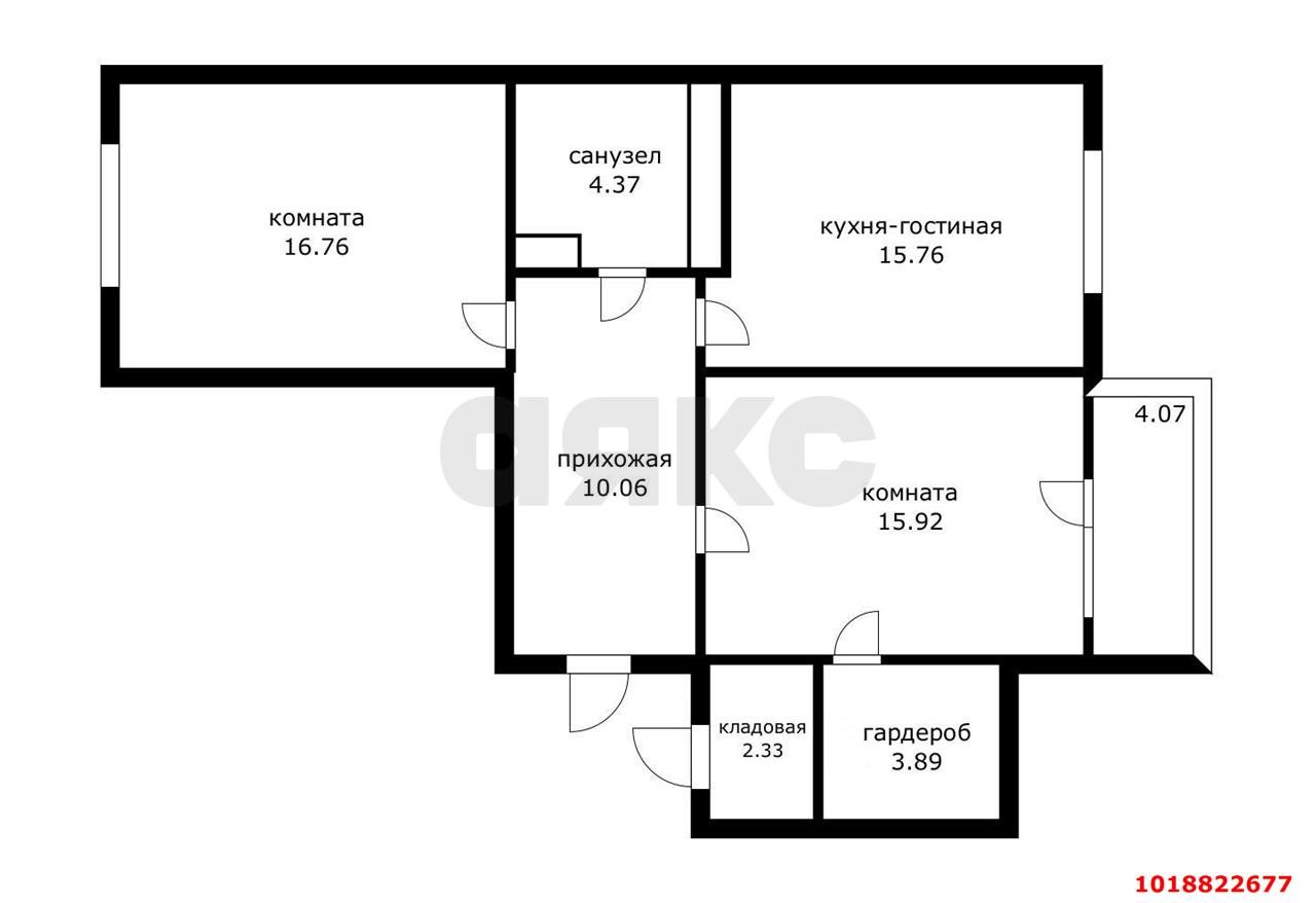 Фото №29: 2-комнатная квартира 73&nbsp;м², 8/16&nbsp;эт. - Краснодар, Западный внутригородской округ, мкр. Центральный, ул. Севастопольская, 6/1