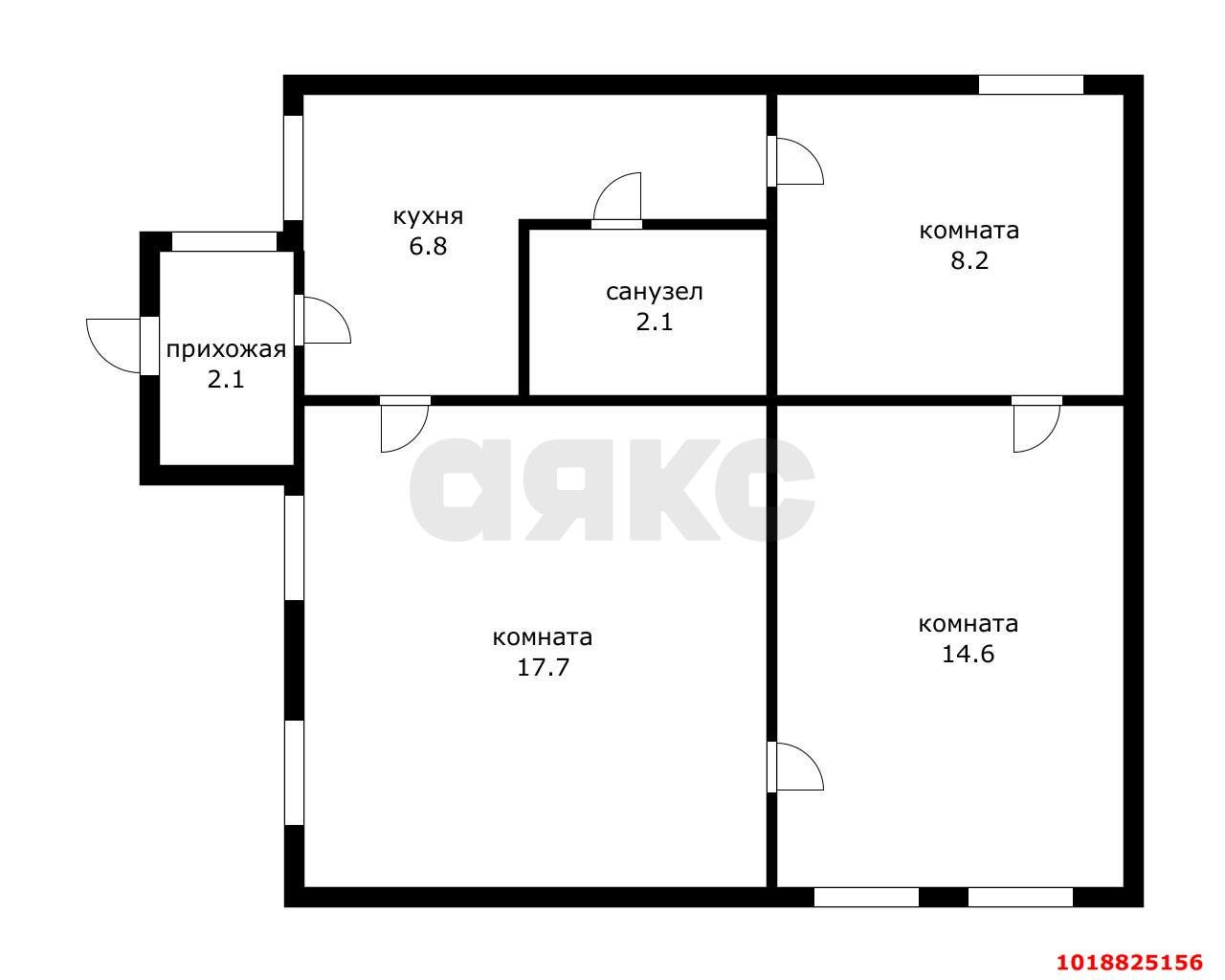 Фото №10: 3-комнатная квартира 48&nbsp;м², 1/1&nbsp;эт. - Краснодар, Центральный внутригородской округ, мкр. Центральный, ул. Красноармейская, 71