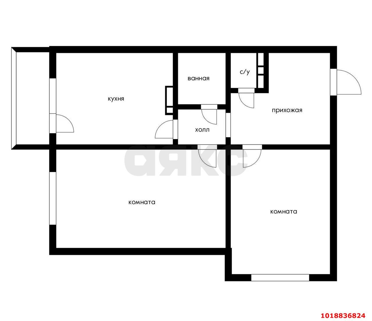 Фото №14: 2-комнатная квартира 60&nbsp;м², 16/16&nbsp;эт. - Краснодар, Прикубанский внутригородской округ, мкр. Восточно-Кругликовский, ул. Героев-Разведчиков, 17