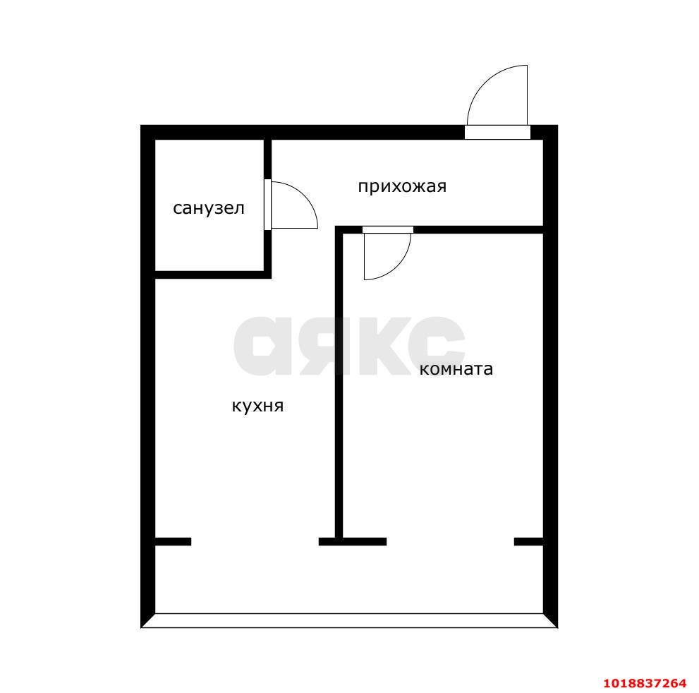 Фото №9: 1-комнатная квартира 48&nbsp;м², 1/6&nbsp;эт. - Краснодар, Прикубанский внутригородской округ, ЖК Культурный, мкр. Музыкальный, ул. имени Сергея Есенина, 80
