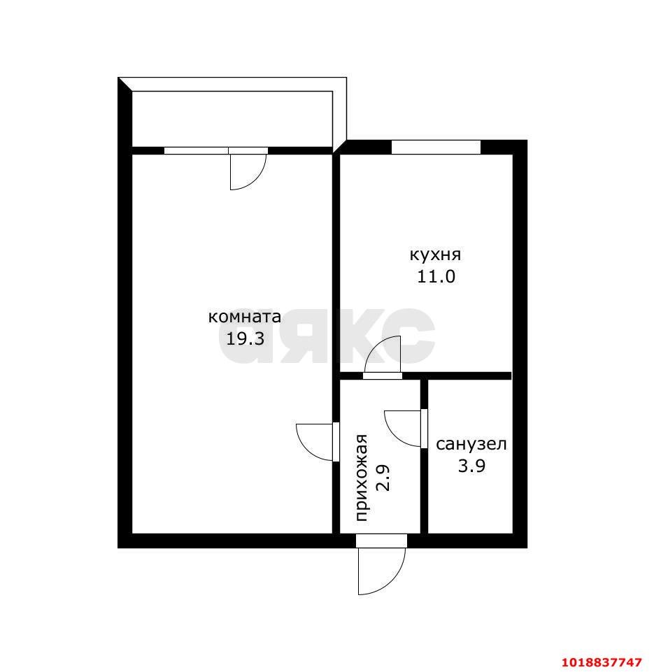 Фото №11: 1-комнатная квартира 37&nbsp;м², 2/16&nbsp;эт. - Краснодар, Карасунский внутригородской округ, Гидростроителей, мкр. ЖК Феникс, ул. имени В.Н. Мачуги, 6/2