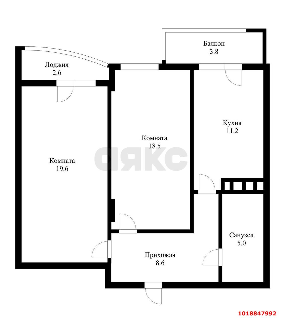 Фото №16: 2-комнатная квартира 70&nbsp;м², 2/16&nbsp;эт. - Краснодар, Прикубанский внутригородской округ, Музыкальный, мкр. ЖК Инсити, ул. Российская, 267/3к1