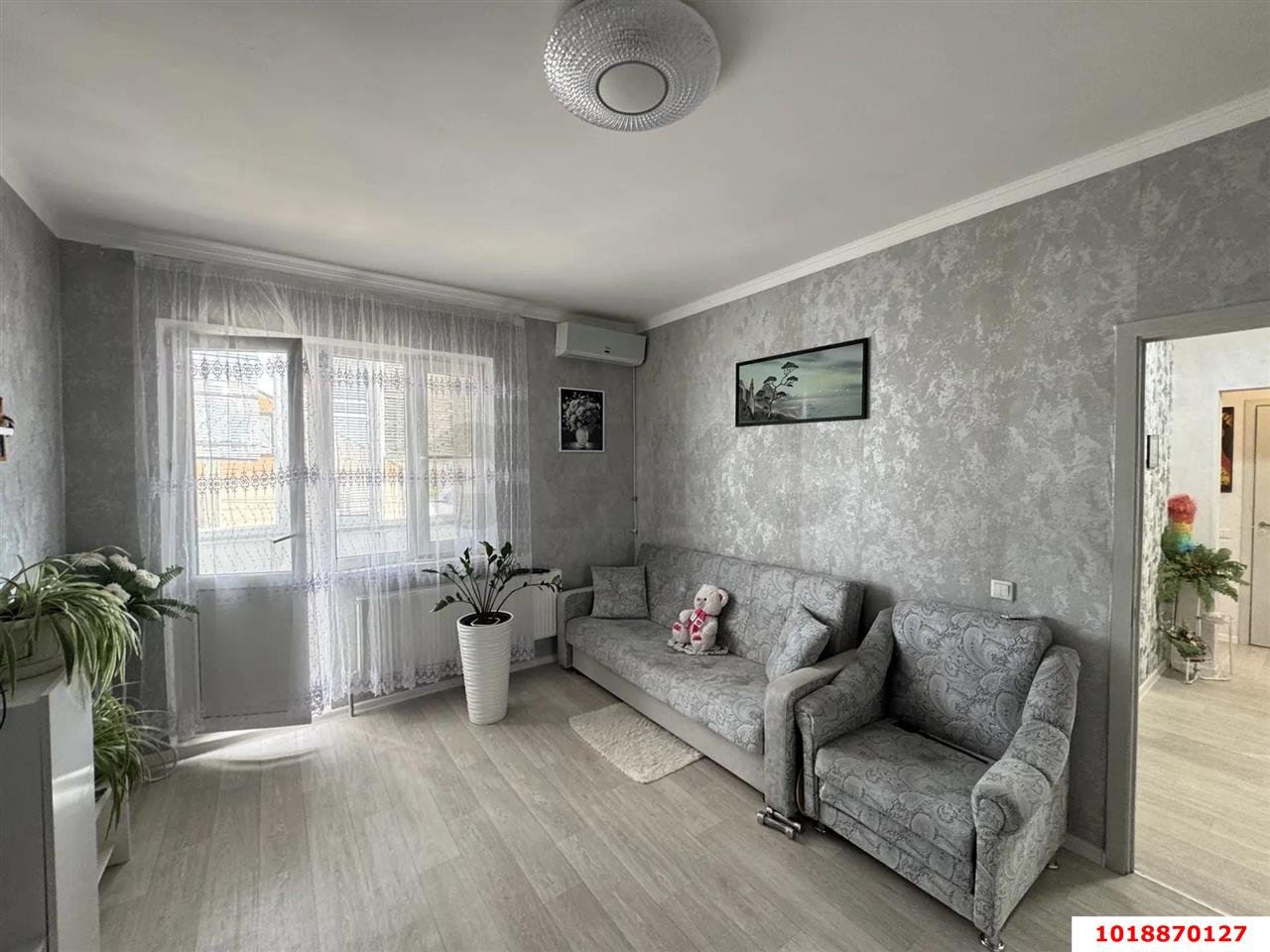 Фото №1: 2-комнатная квартира 48&nbsp;м², 2/9&nbsp;эт. - Яблоновский, мкр. ЖК Солнечный, ул. Солнечная, 55/1к3