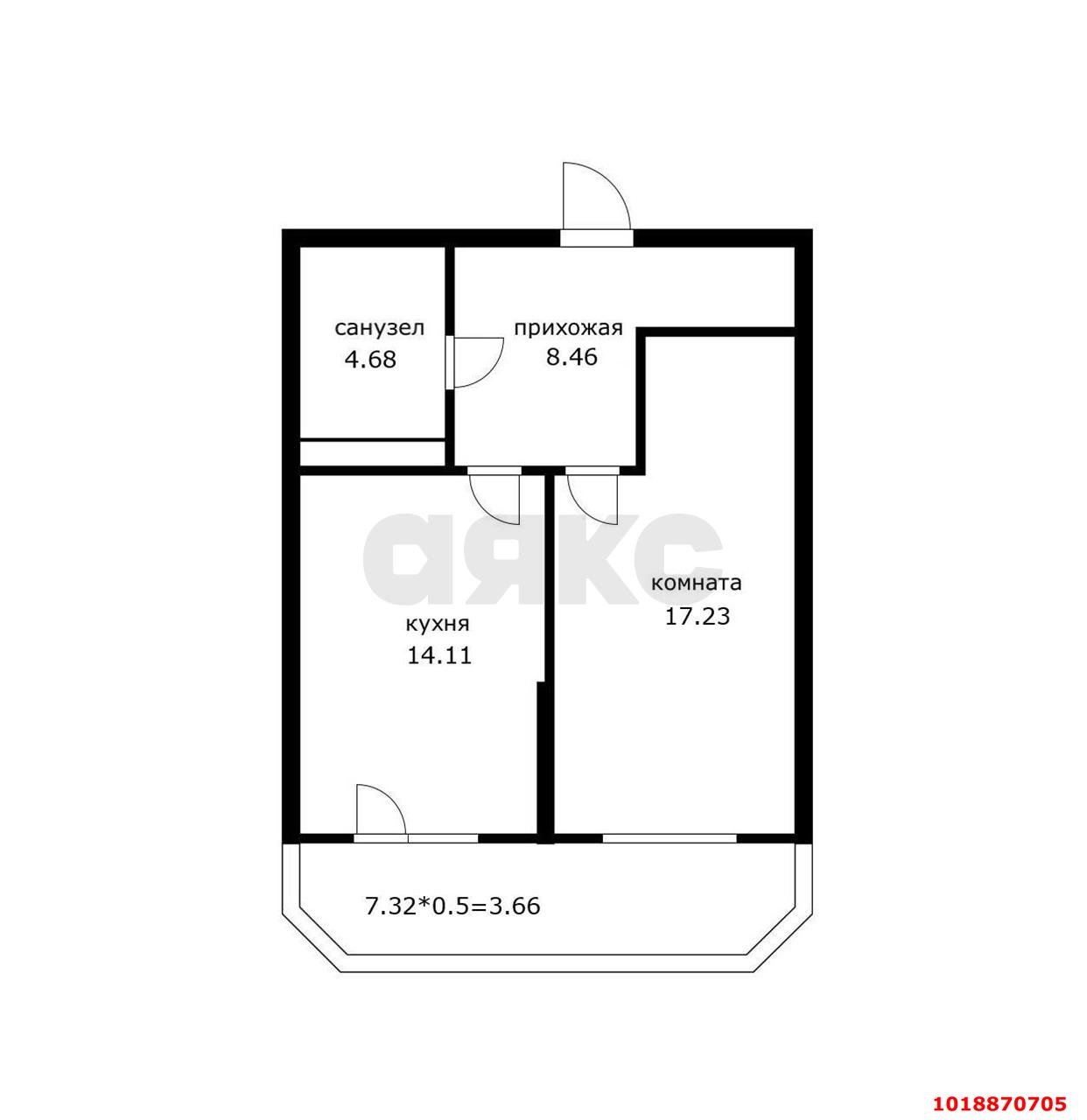 Фото №13: 1-комнатная квартира 50&nbsp;м², 7/15&nbsp;эт. - Краснодар, Прикубанский внутригородской округ, имени Петра Метальникова, мкр. ЖК Лучший, ул. Ростовское шоссе, 30/7к6