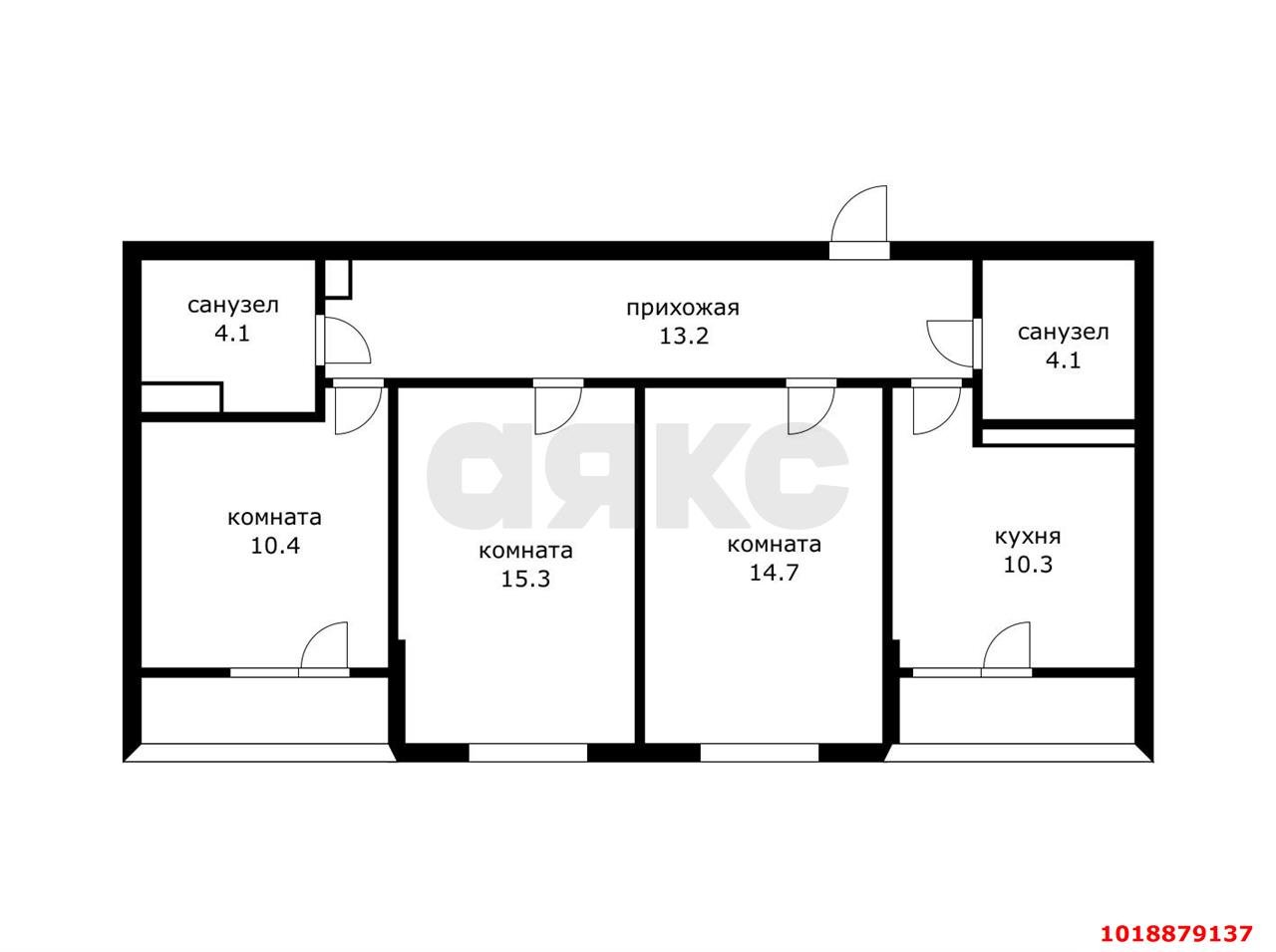 Фото №27: 3-комнатная квартира 77&nbsp;м², 15/17&nbsp;эт. - Краснодар, Прикубанский внутригородской округ, Панорама, мкр. ЖК Перспектива, ул. Героев-Разведчиков, 8к3
