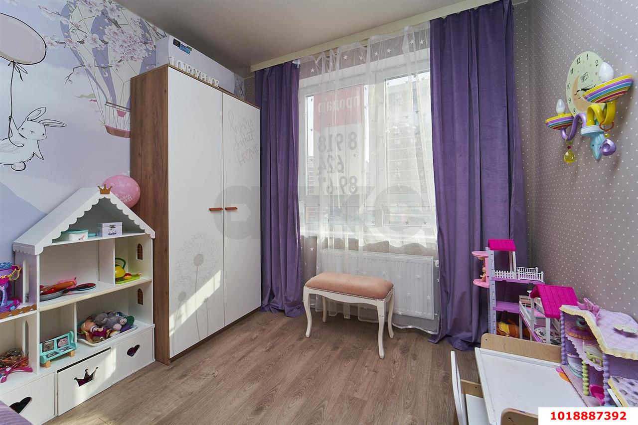Фото №8: 3-комнатная квартира 83&nbsp;м², 7/16&nbsp;эт. - Краснодар, Прикубанский внутригородской округ, мкр. жилой комплекс Самолёт-4, ул. Константина Гондаря, 99