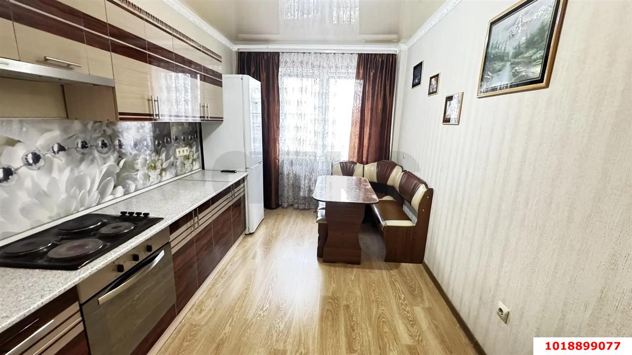 Фото №1: 1-комнатная квартира 43&nbsp;м², 6/13&nbsp;эт. - Краснодар, Прикубанский внутригородской округ, Фестивальный, Солнечный, мкр. ЖК Солнечный Парк, ул. имени Симиренко, 37к1