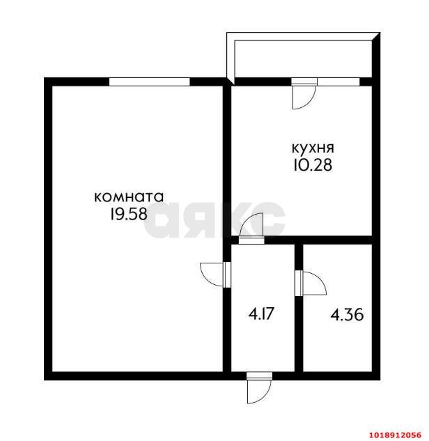 Фото №10: 1-комнатная квартира 38&nbsp;м², 11/12&nbsp;эт. - Краснодар, Прикубанский внутригородской округ, мкр. Новый, ул. 9-я Тихая, 17