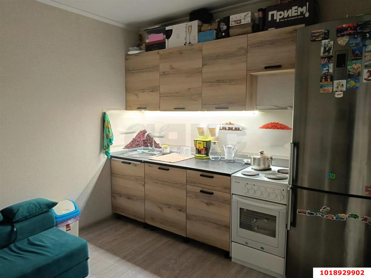 Фото №8: 1-комнатная квартира 40&nbsp;м², 3/14&nbsp;эт. - Краснодар, Прикубанский внутригородской округ, мкр. Молодёжный, ул. Душистая, 37