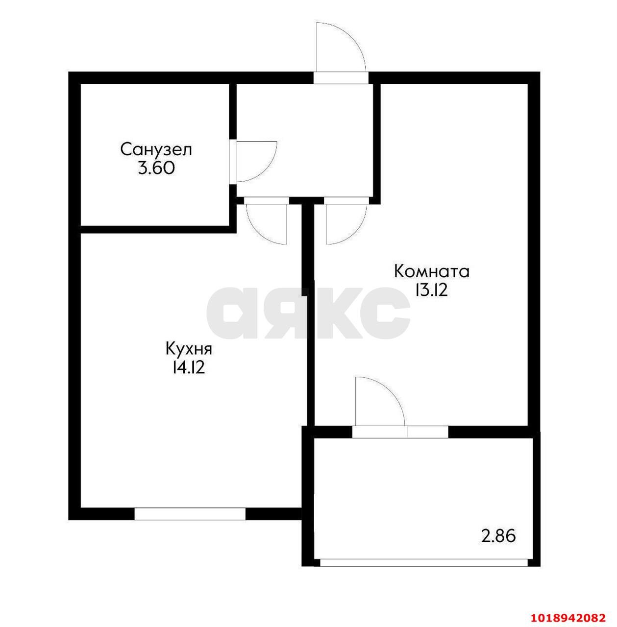 Фото №16: 1-комнатная квартира 36&nbsp;м², 15/16&nbsp;эт. - Краснодар, мкр. Карасунский внутригородской округ, ул. имени Владимира Жириновского, 7к2