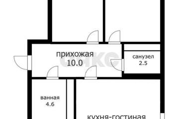 Фото №1: 2-комнатная квартира 67 м², 8/19 эт. - Краснодар, мкр. Школьный, ул. Школьная, 1