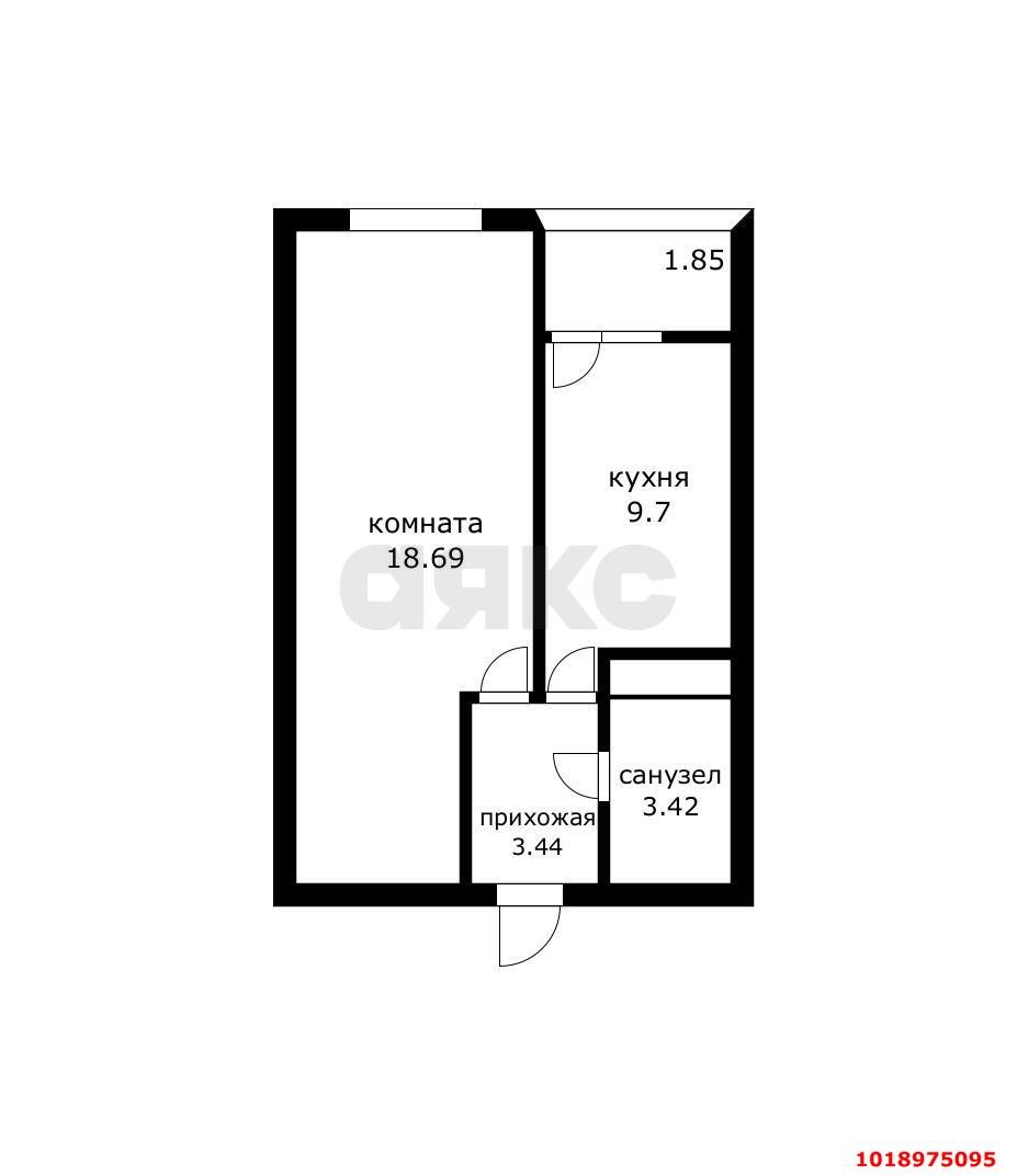 Фото №8: 1-комнатная квартира 38&nbsp;м², 13/24&nbsp;эт. - Краснодар, Прикубанский внутригородской округ, ЖК Славянка, мкр. Славянский, ул. Заполярная, 39к10