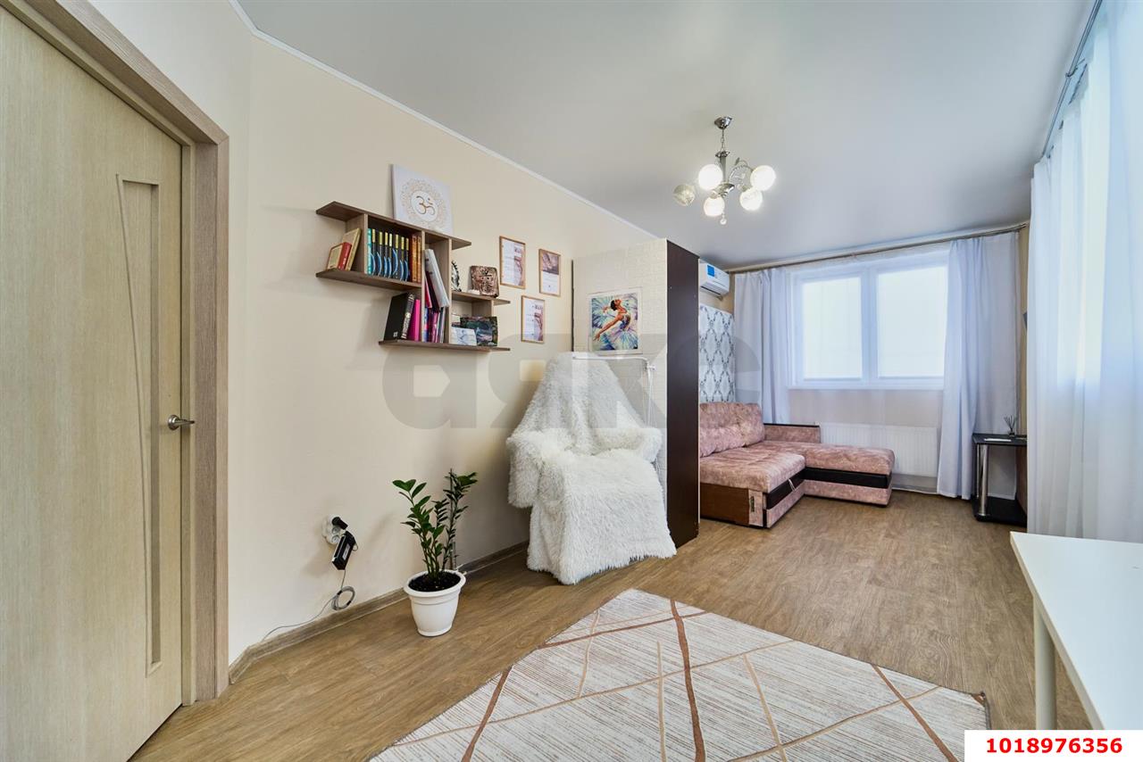 Фото №8: 1-комнатная квартира 40&nbsp;м², 1/16&nbsp;эт. - Краснодар, Прикубанский внутригородской округ, Фестивальный, мкр. Солнечный, ул. имени Симиренко, 45