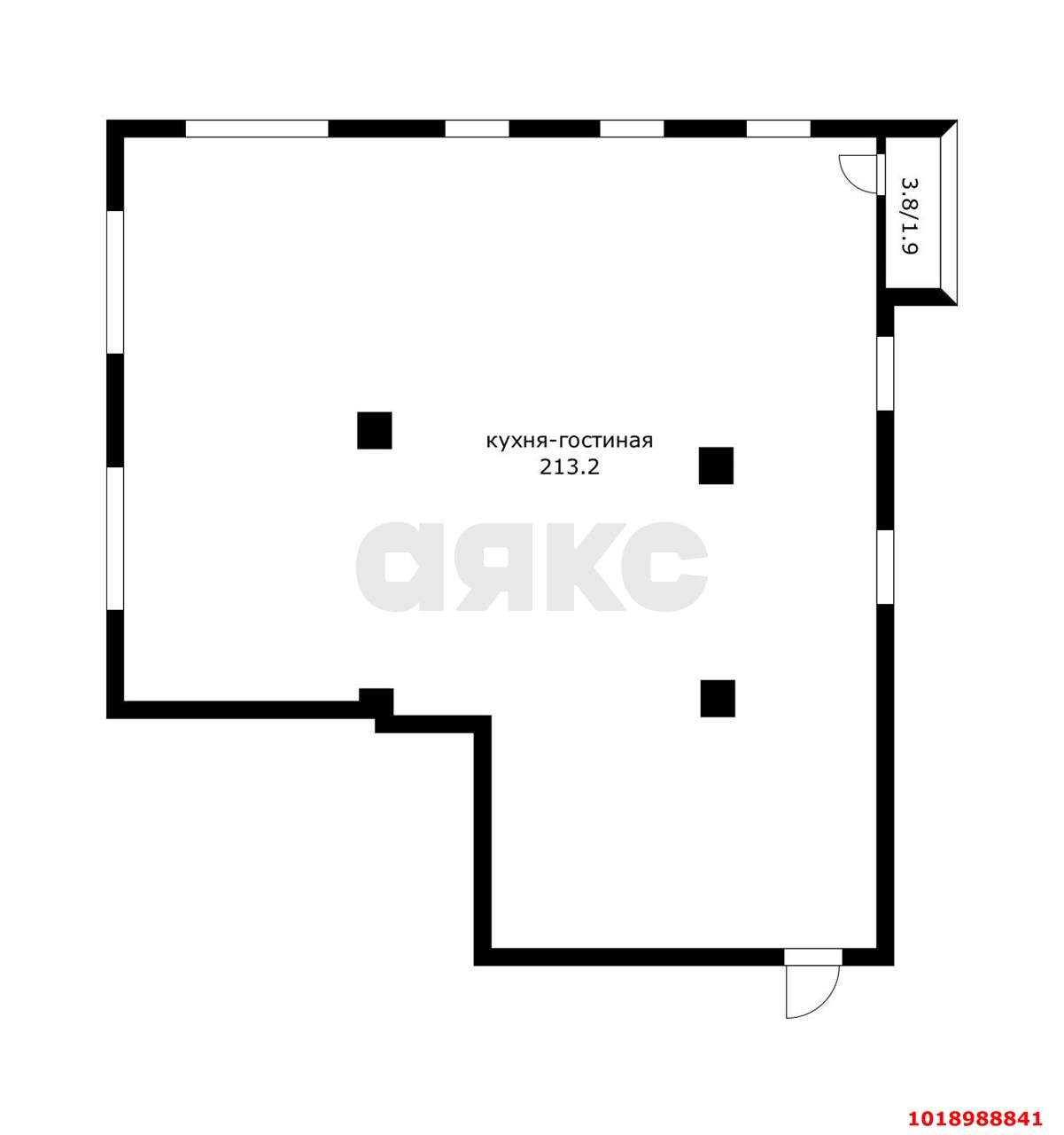 Фото №4: 3-комнатная квартира 216&nbsp;м², 6/12&nbsp;эт. - Краснодар, Западный внутригородской округ, Горгаз, мкр. ЖК Рол Клиф, ул. Николая Кондратенко, 8