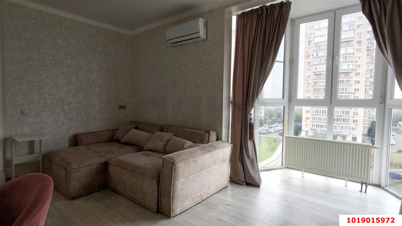 Фото №5: 1-комнатная квартира 40&nbsp;м², 6/13&nbsp;эт. - Краснодар, Прикубанский внутригородской округ, Фестивальный, мкр. Солнечный, ул. имени Симиренко, 45