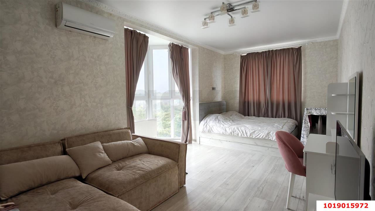 Фото №3: 1-комнатная квартира 40&nbsp;м², 6/13&nbsp;эт. - Краснодар, Прикубанский внутригородской округ, Фестивальный, мкр. Солнечный, ул. имени Симиренко, 45