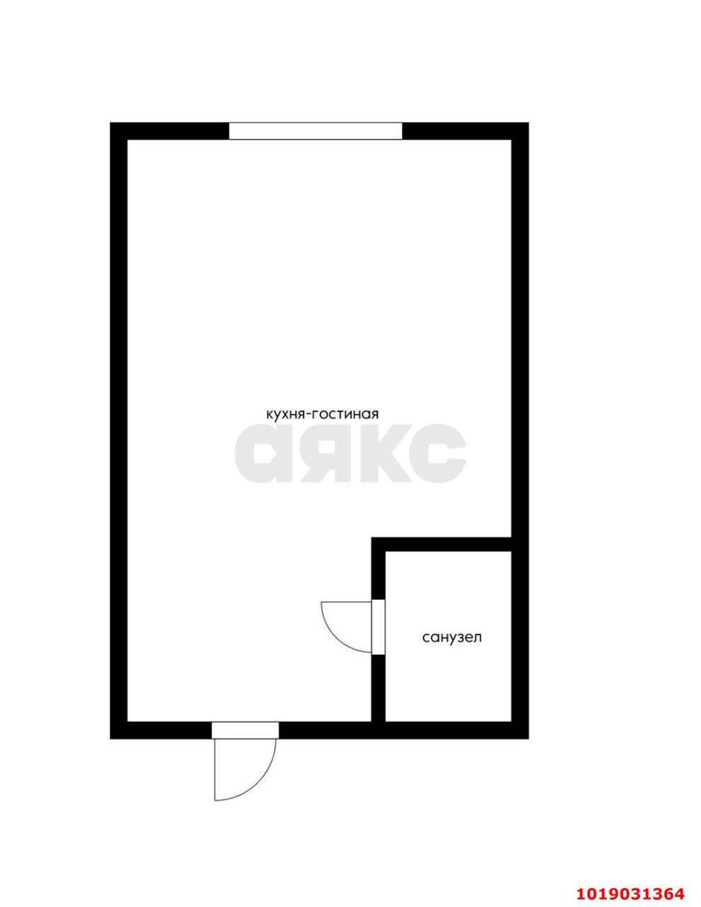 Фото №8: Студия 18&nbsp;м², 2/5&nbsp;эт. - Краснодар, Карасунский внутригородской округ, ж/м Пашковский, ул. Леонида Лаврова, 91