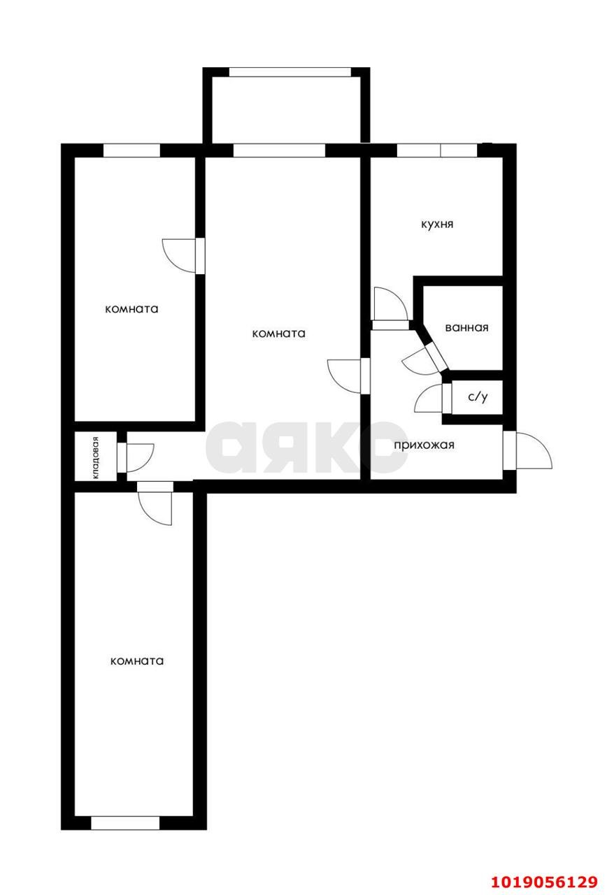 Фото №15: 3-комнатная квартира 62&nbsp;м², 5/5&nbsp;эт. - Краснодар, Центральный внутригородской округ, мкр. Черёмушки, ул. Стасова, 158