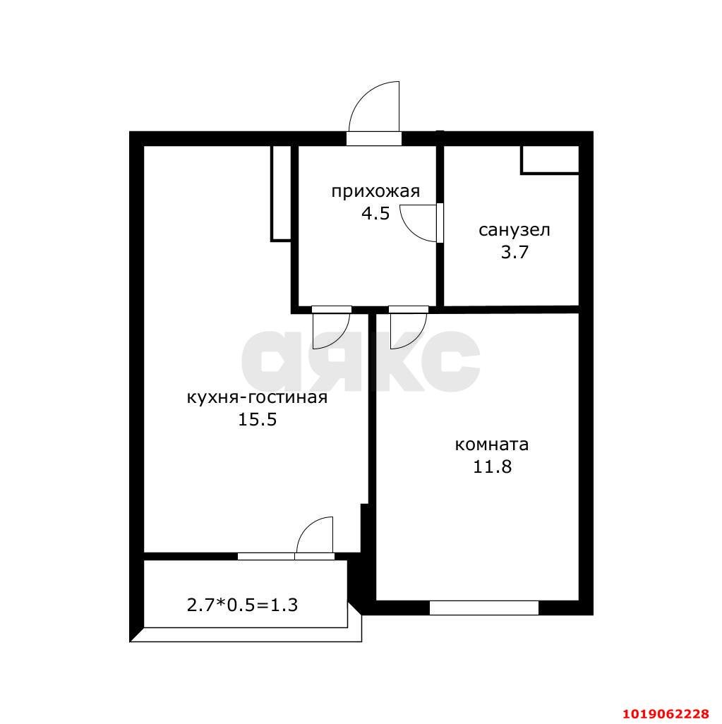 Фото №9: 1-комнатная квартира 40&nbsp;м², 16/16&nbsp;эт. - Краснодар, Прикубанский внутригородской округ, мкр. жилой комплекс Дыхание, ул. Лётчика Позднякова, 2к28