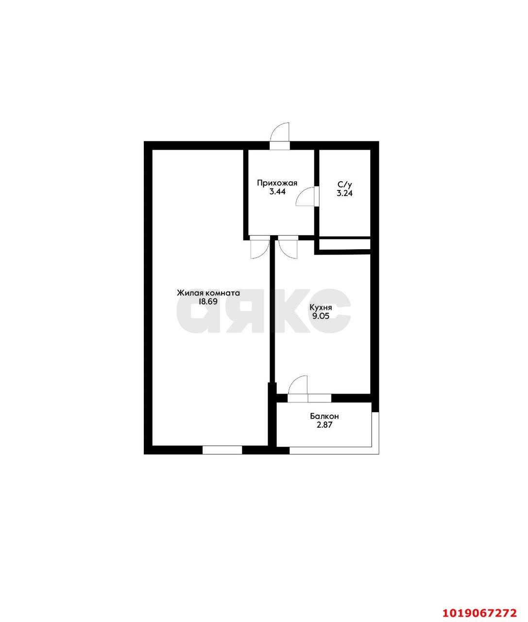 Фото №12: 1-комнатная квартира 37&nbsp;м², 14/14&nbsp;эт. - Краснодар, Прикубанский внутригородской округ, 2-я Площадка, мкр. жилой комплекс Кремлёвские Ворота, ул. Кореновская, 2к2