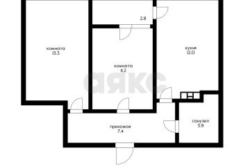 Фото №4: 2-комнатная квартира 50 м² - Краснодар, мкр. жилой комплекс Самолёт, ул. Западный Обход, 39/2к6