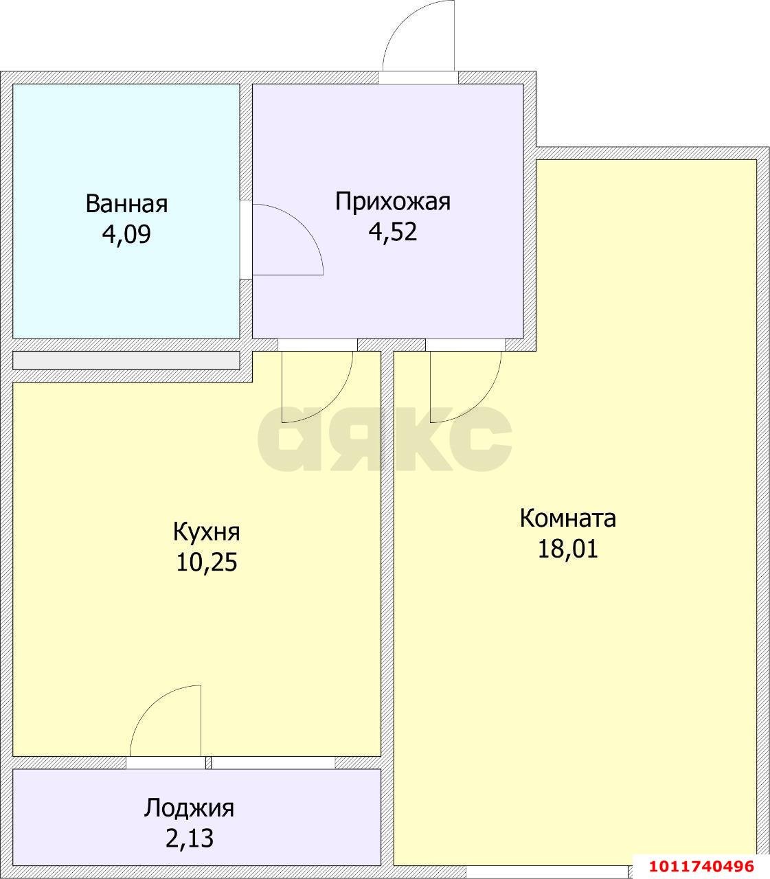 Фото №16: 1-комнатная квартира 40 м² - Краснодар, жилой комплекс Сограт, ул. Красных Партизан, 4/15