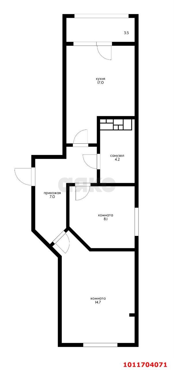 Фото №20: 2-комнатная квартира 51 м² - Новая Адыгея, жилой комплекс Новый, ул. Бжегокайская, 21/1