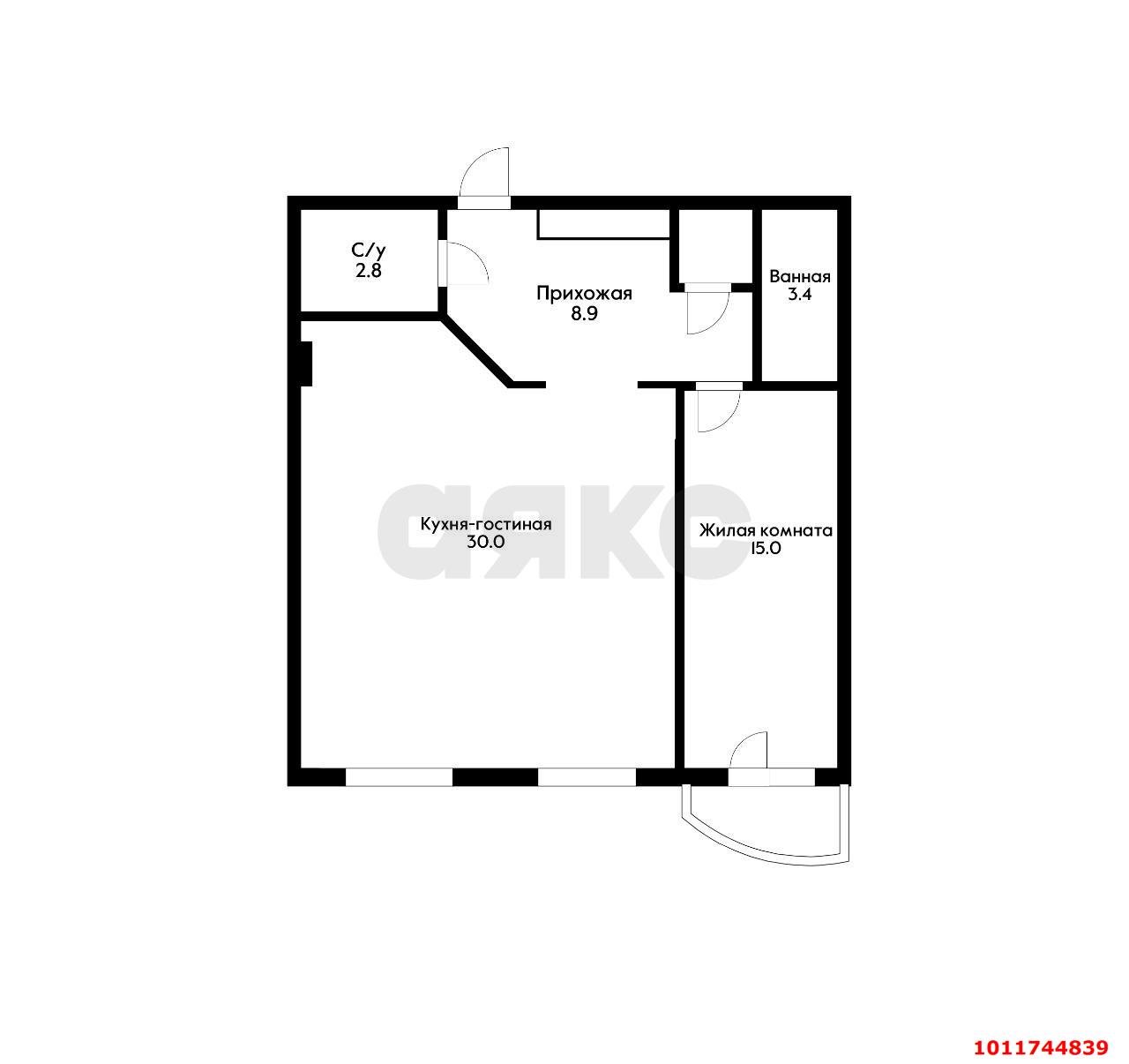 Фото №16: 2-комнатная квартира 64 м² - Краснодар, жилой комплекс Большой, ул. Красная, 176лит4