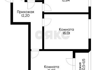 Фото №5: 2-комнатная квартира 61 м² - Краснодар, мкр. жилой комплекс Жемчужина, ул. имени Ф.И. Шаляпина, 30/1лит3