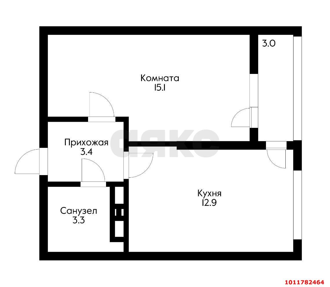 Фото №2: 1-комнатная квартира 37 м² - Краснодар, жилой комплекс Самолёт-5, 