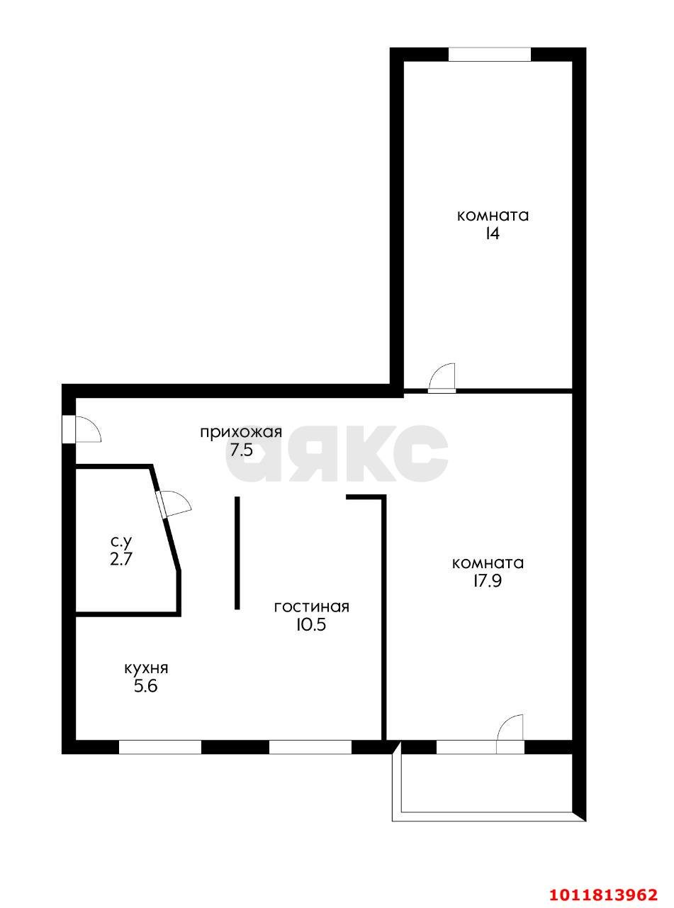 Фото №9: 3-комнатная квартира 63 м² - Яблоновский, ул. Андрухаева, 47