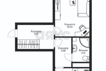 Фото №4: 1-комнатная квартира 47 м² - Краснодар, мкр. Гидростроителей, ул. Снесарева, 4