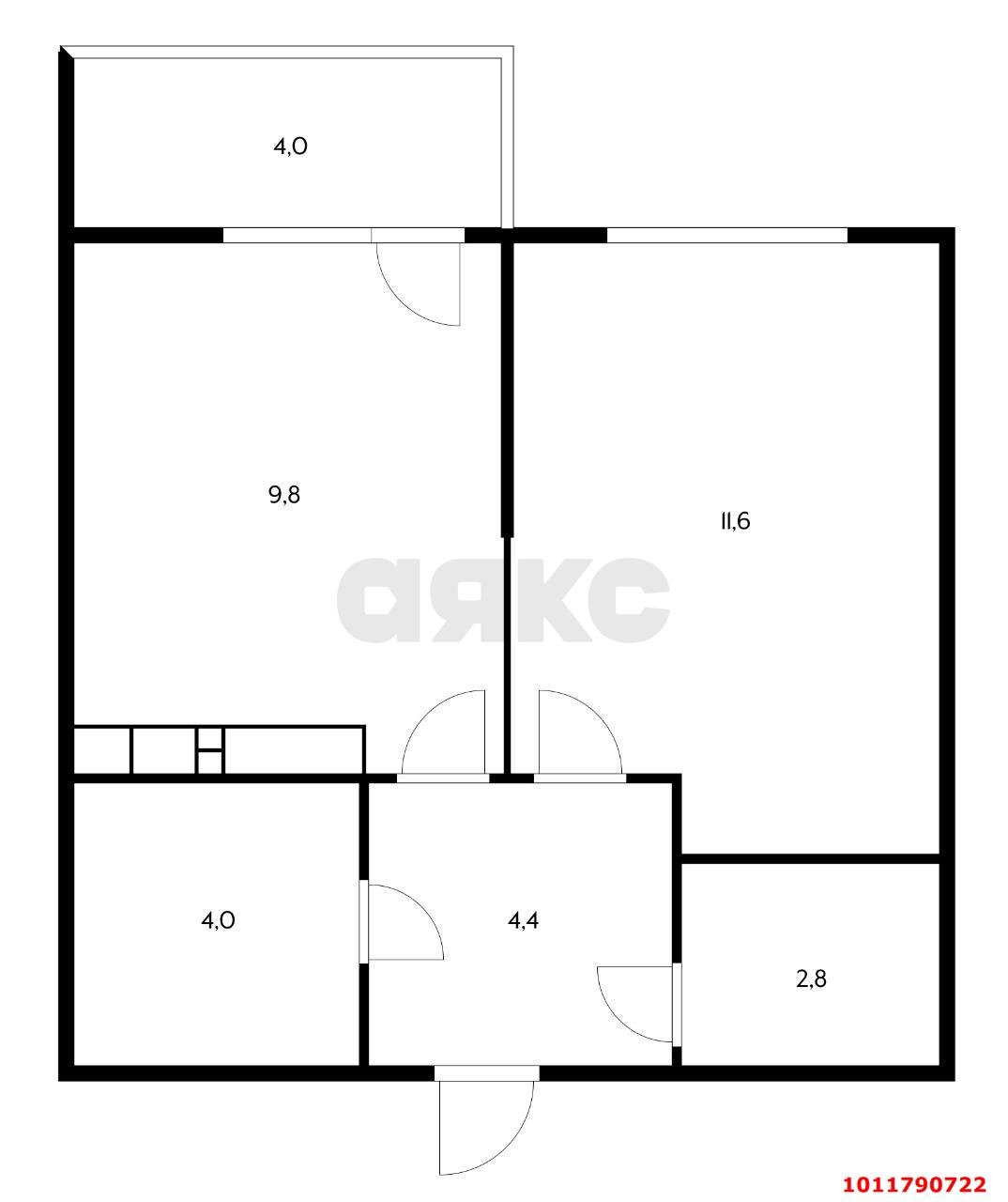 Фото №5: 1-комнатная квартира 33 м² - Краснодар, жилой комплекс Отражение, ул. Конгрессная, 41