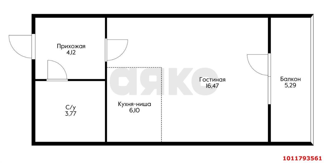 Фото №9: Студия 32 м² - Краснодар, жилой комплекс Жемчужина, ул. имени Ф.И. Шаляпина, 30/1