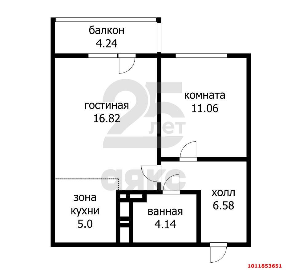 Фото №2: 2-комнатная квартира 47 м² - Краснодар, Плодородный-2, ул. Константиновская, 5лит6